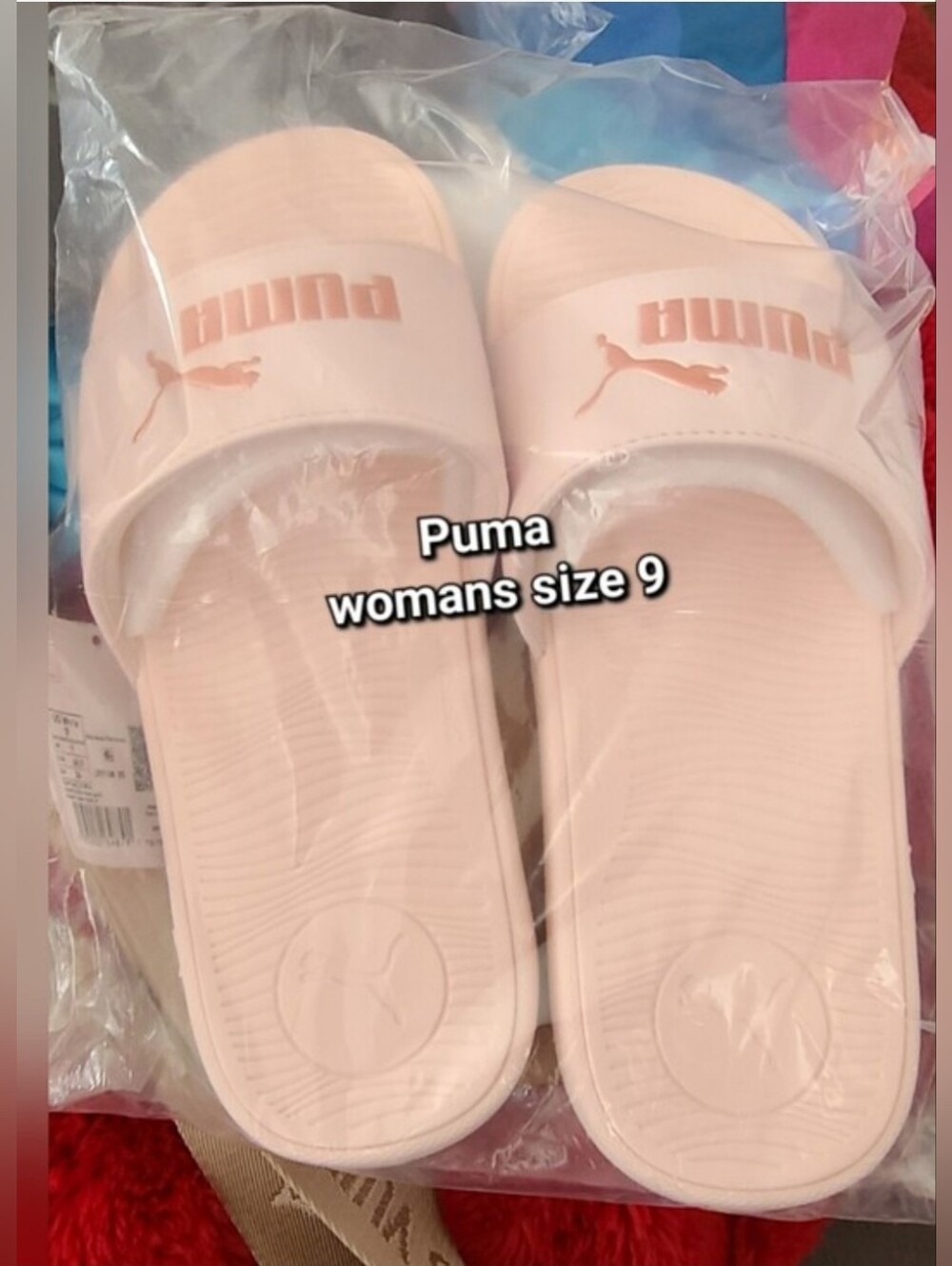 Puma Women's Light Pink Slide Sandals